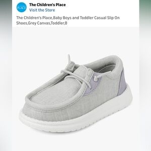 The Children's Place Light Gray Moccasins for Toddlers